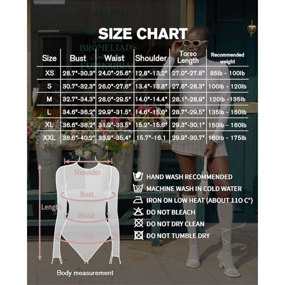 NEW MANGOPOP Mock Turtle Neck Long Sleeve Tops Bodysuit S - Picture 3 of 4